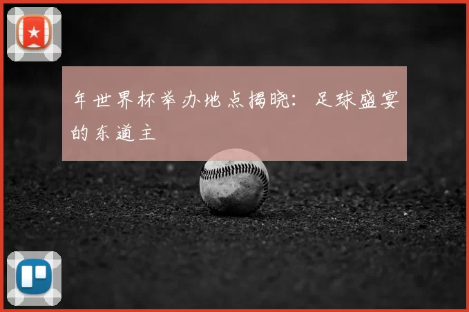 年世界杯举办地点揭晓：足球盛宴的东道主